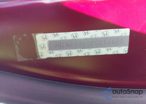 2002 Honda Cr-V Ex from USA, damaged, VIN JHLRD78822C014680